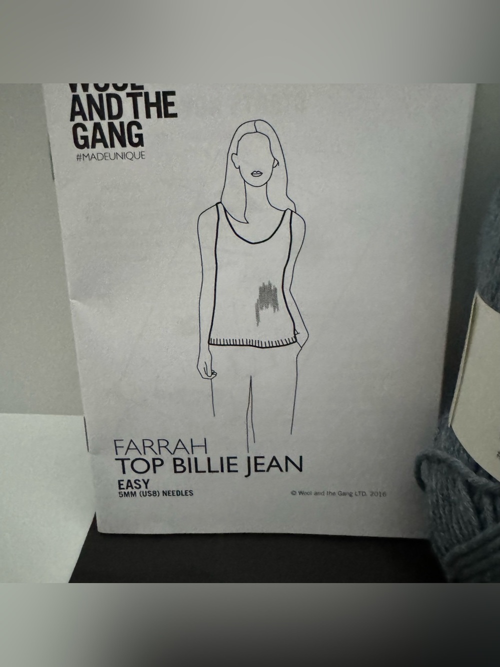 WOOL AND THE GANG KNIT KIT
FARRAH TOP BILLIE JEAN - Picture 7 of 11
